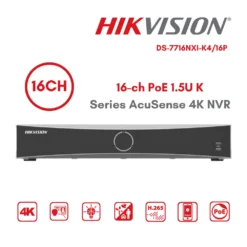 เครื่องบันทึกภาพ 16CH NVR รุ่น DS-7716NXI-K4/16P