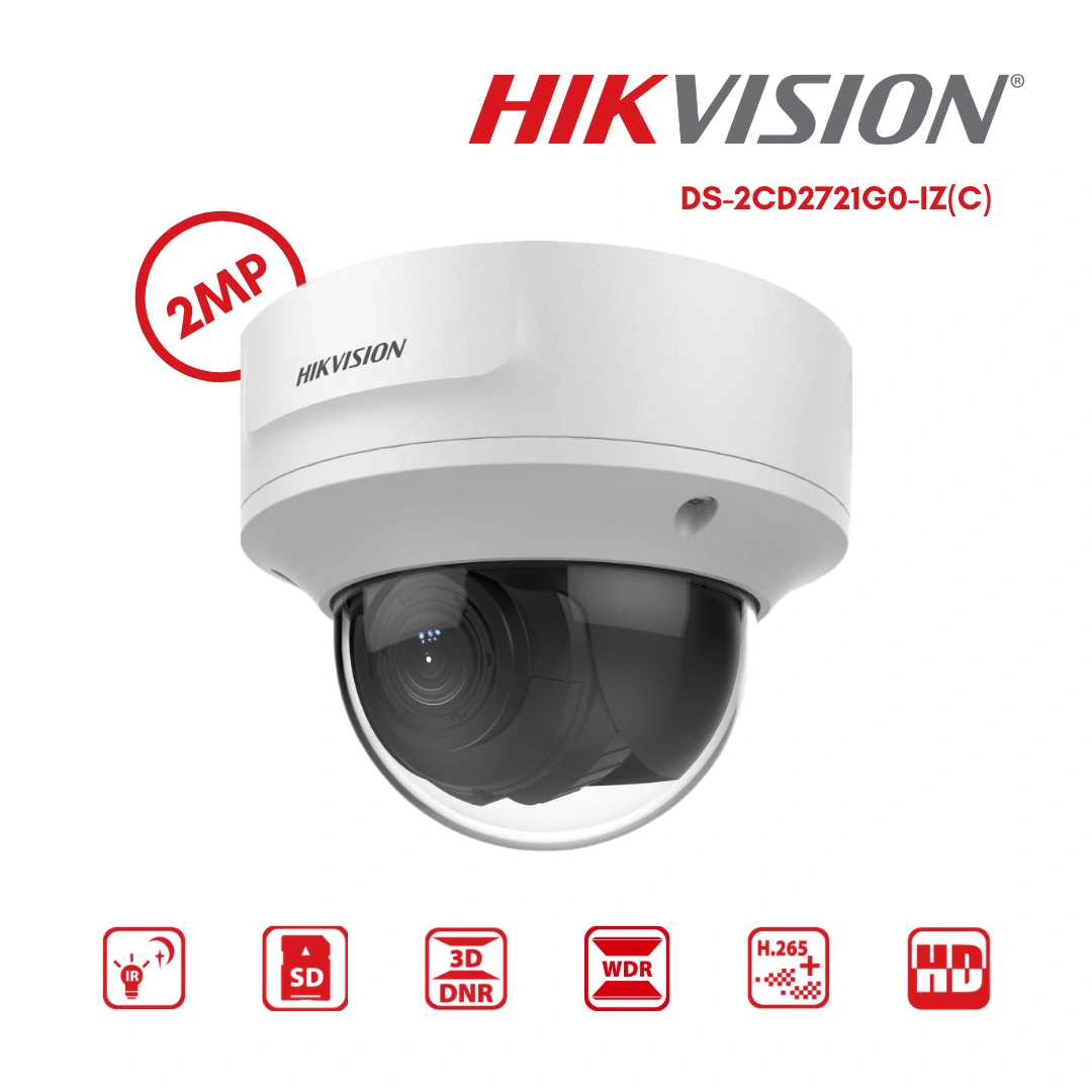 กล้องวงจรปิด Hikvision 2MP Vari-focal Motorized DS-2CD2721G0-IZ