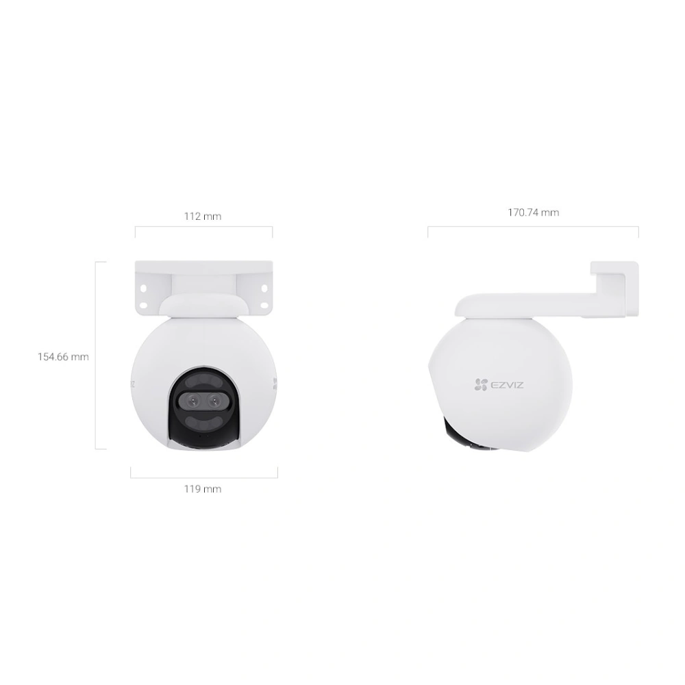 กล้องวงจรปิด EZVIZ 8MP รุ่น H80x Dual 4K