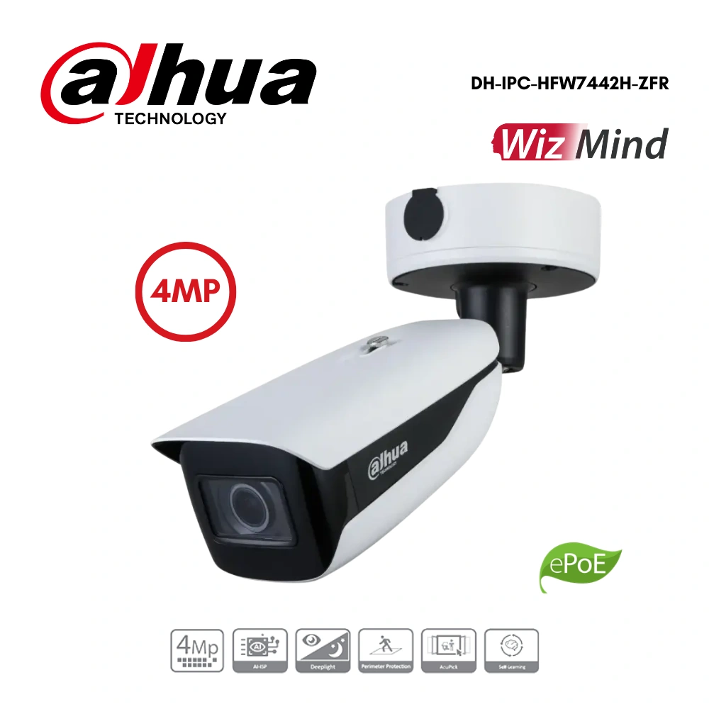 กล้องวงจรปิด Dahua 4MP DH-IPC-HFW7442H-ZFR