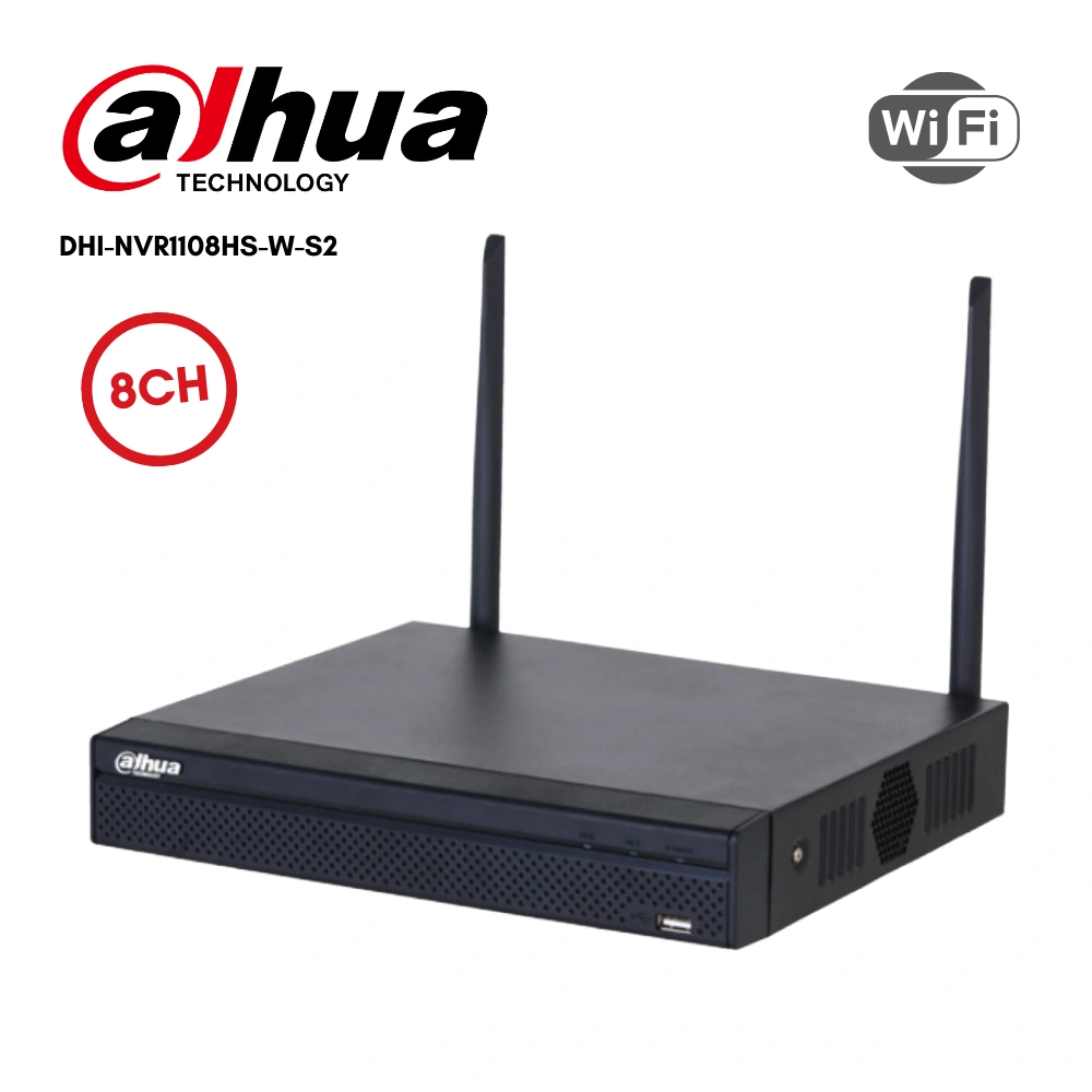 เครื่องบันทึกภาพ NVR Dahua Wi-Fi 8CH รุ่น DH-NVR1108HS-W-S2