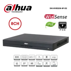 เครื่องบันทึกภาพ Dahua NVR 8Ch 8PoE รุ่น NVR5208-8P-EI2