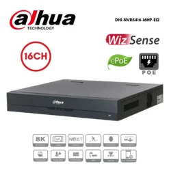 เครื่องบันทึกภาพ Dahua NVR 16Ch 16PoE รุ่น NVR5416-16HP-EI2