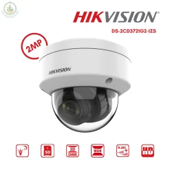 กล้องวงจรปิด Hikvision Varifocal Dome 2MP รุ่น DS-2CD3721G2-IZS