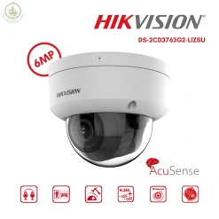 กล้องวงจรปิด Hikvision AcuSense Smart Hybrid Light 6MP รุ่น DS-2CD3763G2-LIZSU