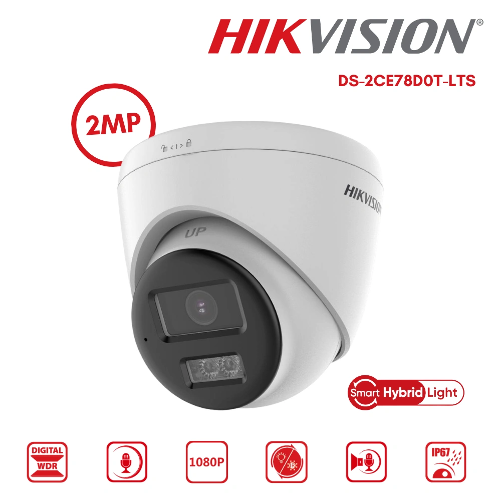 กล้องวงจรปิด Hikvision HDTVI 2MP รุ่น DS-2CE78D0T-LTS