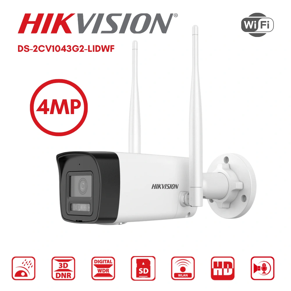 กล้องวงจรปิด Wi-Fi Hikvision 4MP รุ่น DH-2CV1043G2-LIDW