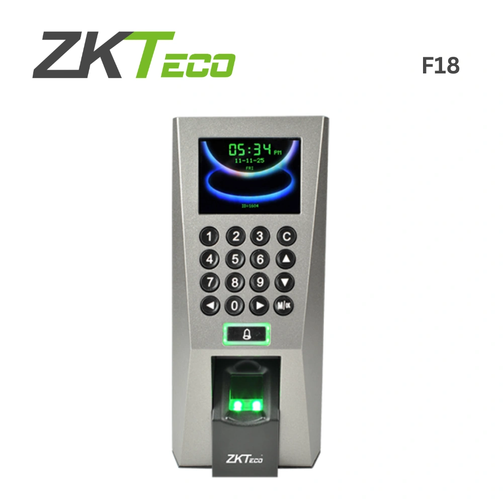 ZKTeco เครื่องสแกนลายนิ้วมือ รุ่น F18