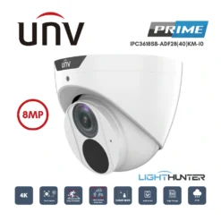 กล้องวงจรปิด IP UNV Light 8MP รุ่น IPC3618SB-ADF28(40)KM-I0