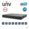 เครื่องบันทึกภาพ NVR UNV 8CH รุ่น NVR302-08B-P8-IQ