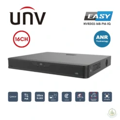 เครื่องบันทึกภาพ NVR UNV 16CH รุ่น NVR302-16B-P16-IQ