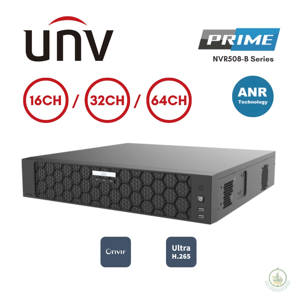 เครื่องบันทึกภาพ NVR UNV 16/32/64CH รุ่น NVR508-B Series