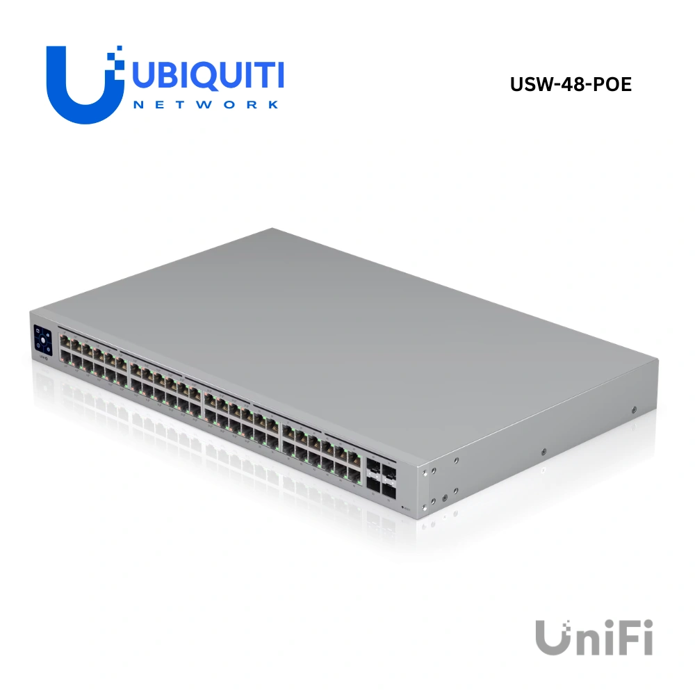 UniFi สวิตช์ PoE 48 พอร์ต รุ่น USW-48-PoE