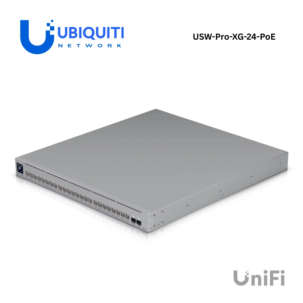 UniFi สวิตช์ Pro XG PoE 24 พอร์ต รุ่น USW-Pro-XG-24-PoE